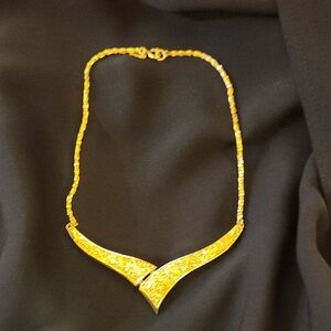 Vintage Trifari Goldtone Choker Necklace